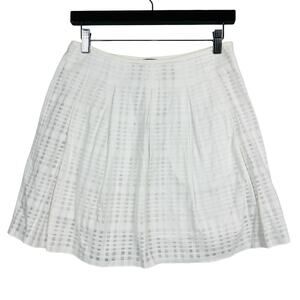 Vince Skater Skirt Pockets Checker Perforated - 2